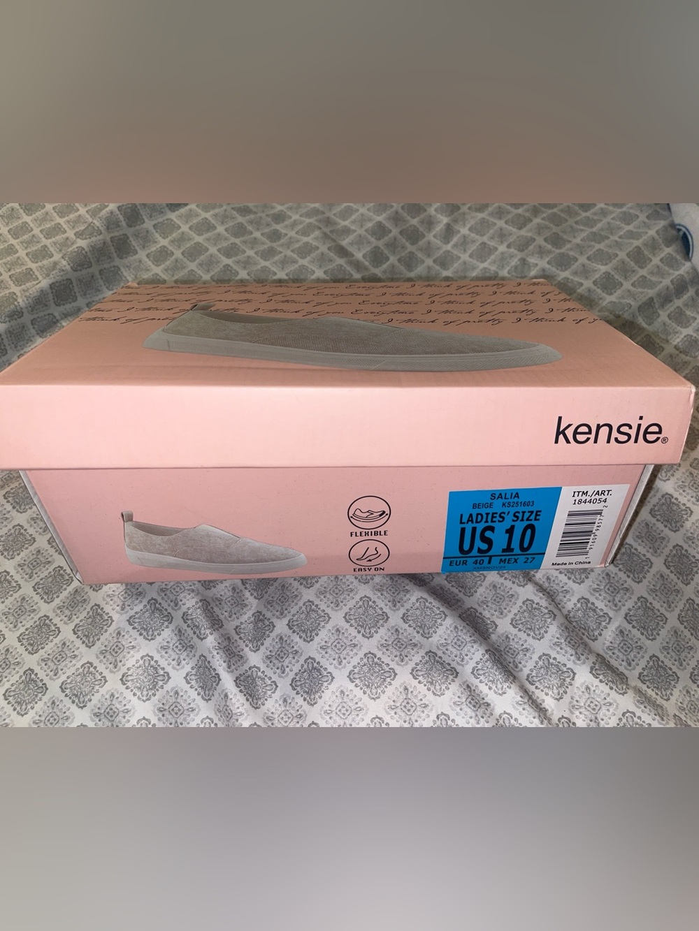 Kensie Beige Slip-On Flat Loafer - Picture 3 of 5